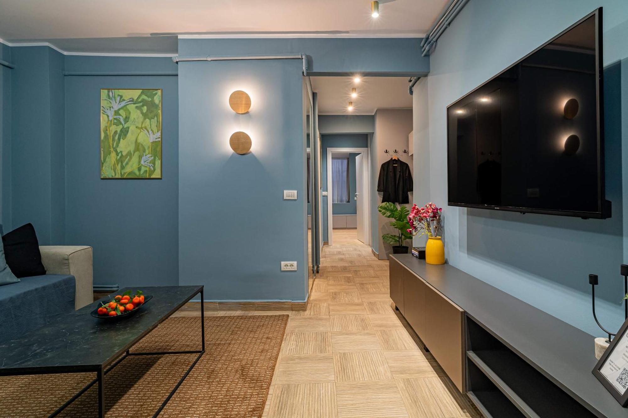 Celestial Azure - Tranquil 1Br In Piata Universitatii Bucarest Extérieur photo