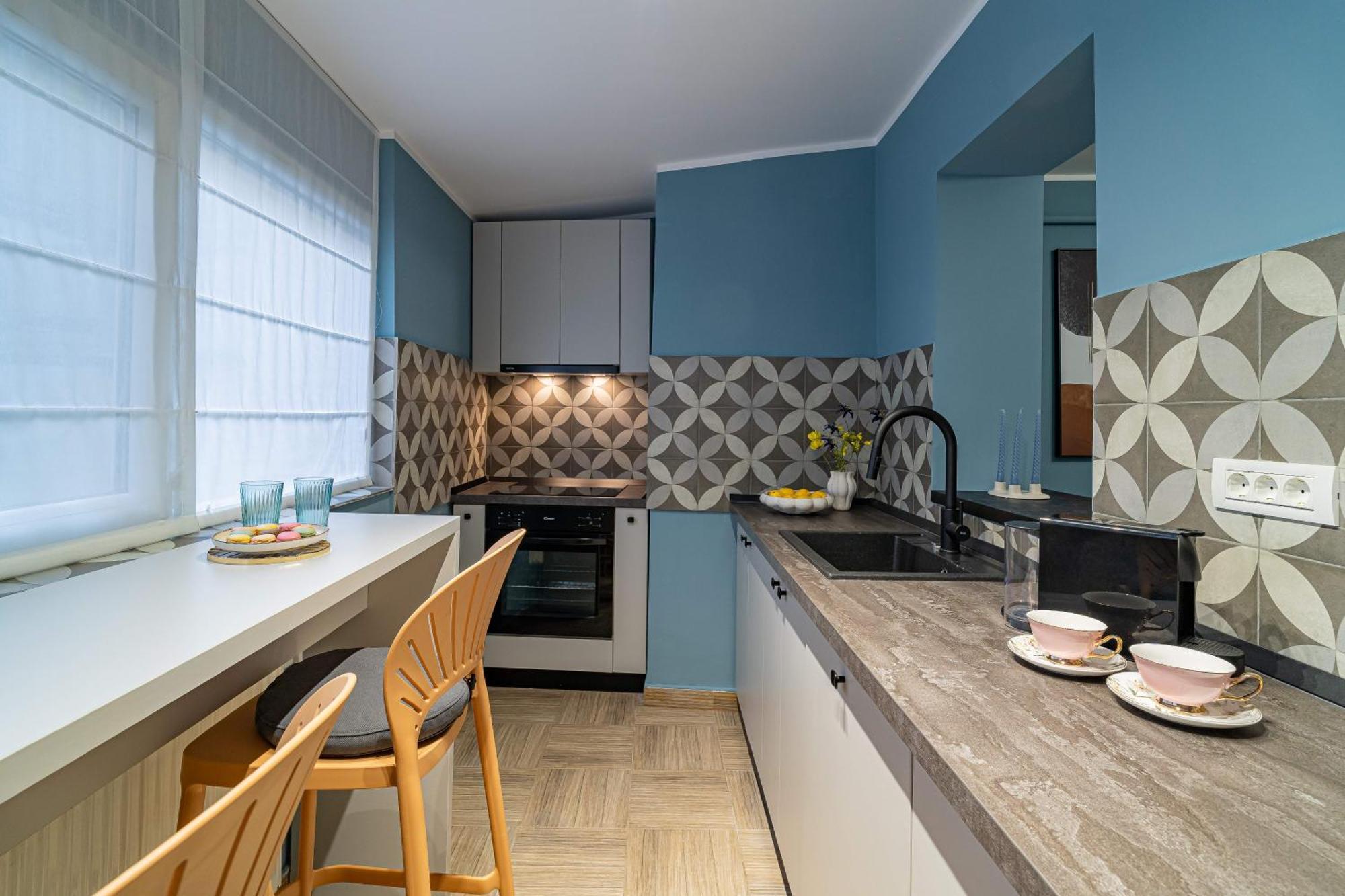 Celestial Azure - Tranquil 1Br In Piata Universitatii Bucarest Extérieur photo