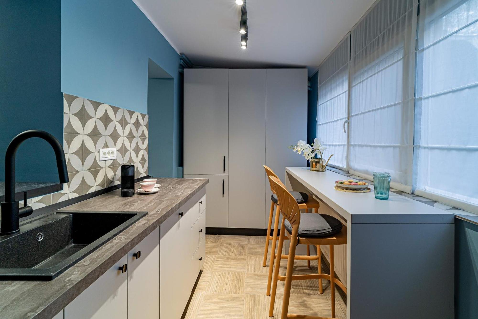 Celestial Azure - Tranquil 1Br In Piata Universitatii Bucarest Extérieur photo